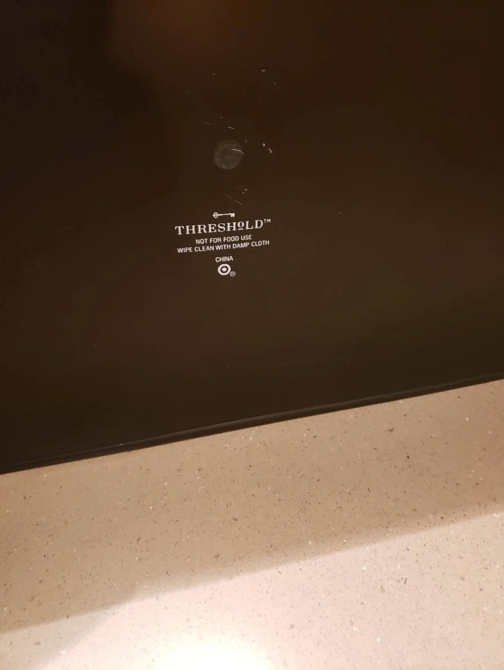 Brushed Silver Plastic Tray